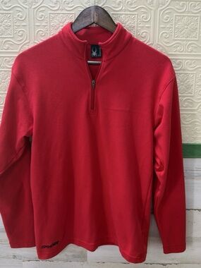 Spyder Active Men's Lightweight Quarter-Zip Pullover Red Small